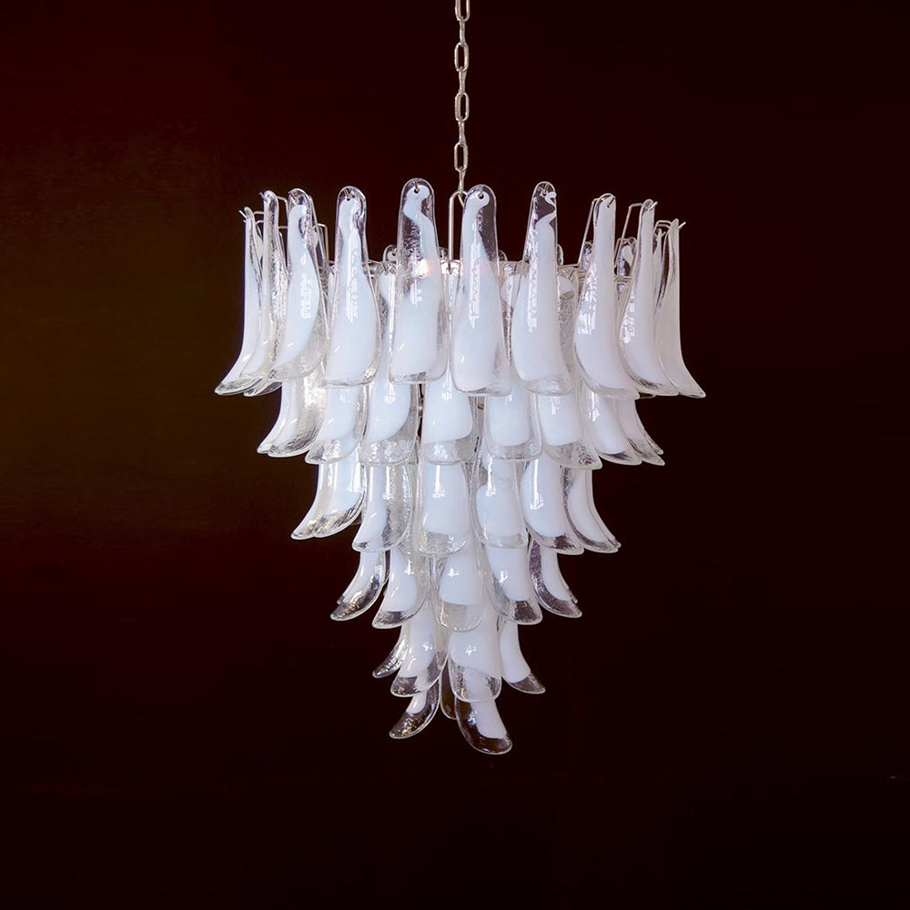 Alsorisra Lustre Postmoderne de Luxe en Verre Pétale - Neutralighting