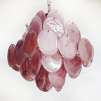 Aurora Chandelier Rose à Disques Superposés Artisanal - Neutralighting