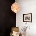 Aurora Chandelier Rose à Disques Superposés Artisanal - Neutralighting