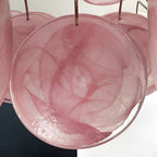 Aurora Chandelier Rose à Disques Superposés Artisanal - Neutralighting