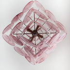 Aurora Chandelier Rose à Disques Superposés Artisanal - Neutralighting