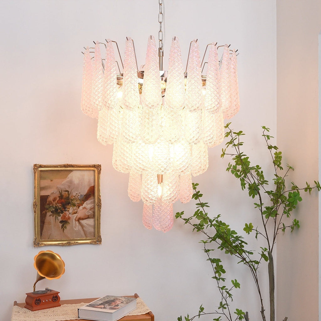 Aurora Lustre Rose Goutte Rosée Cascadant Romantique - Neutralighting