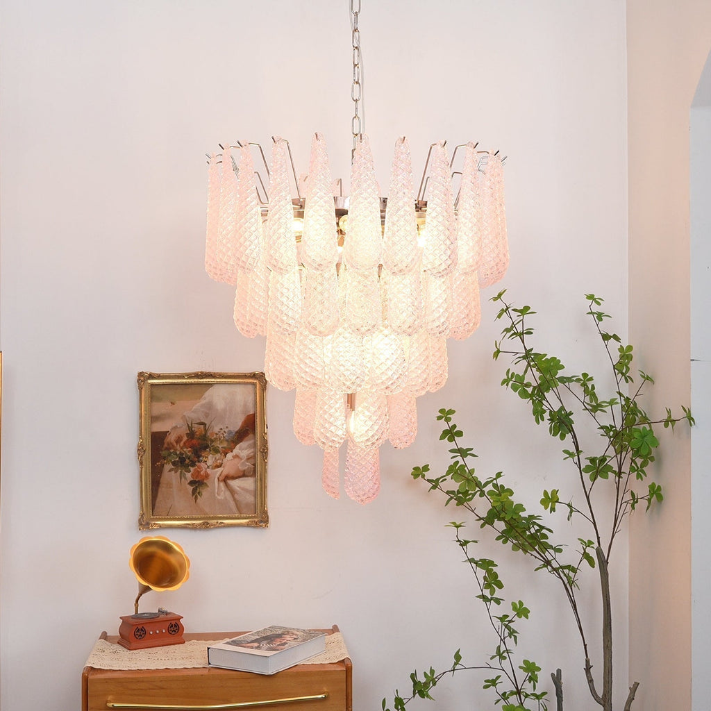 Aurora Lustre Rose Goutte Rosée Cascadant Romantique - Neutralighting