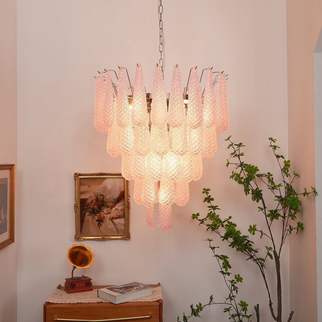 Aurora Lustre Rose Goutte Rosée Cascadant Romantique - Neutralighting