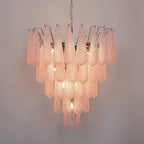 Aurora Chandelier en Verre Rose Luxe - Neutralighting
