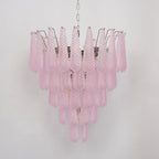 Aurora Chandelier en Verre Rose Luxe - Neutralighting