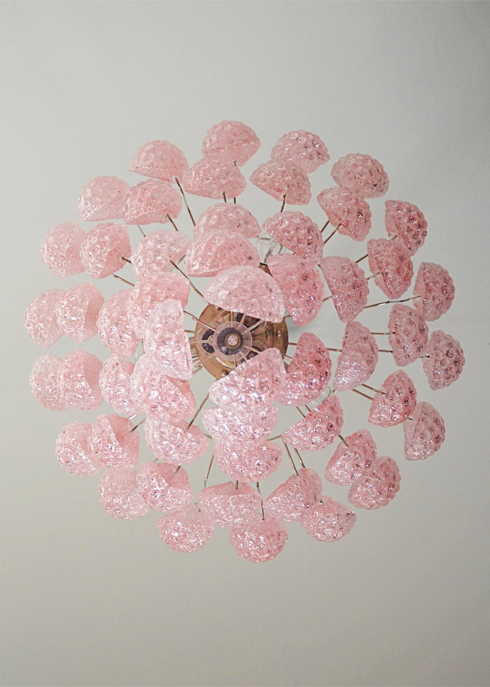 Aurora Chandelier en Verre Rose Luxe - Neutralighting