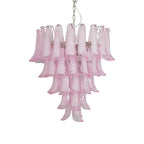 Aurora Chandelier Pétales en Verre de Murano Rose Cascade - Neutralighting