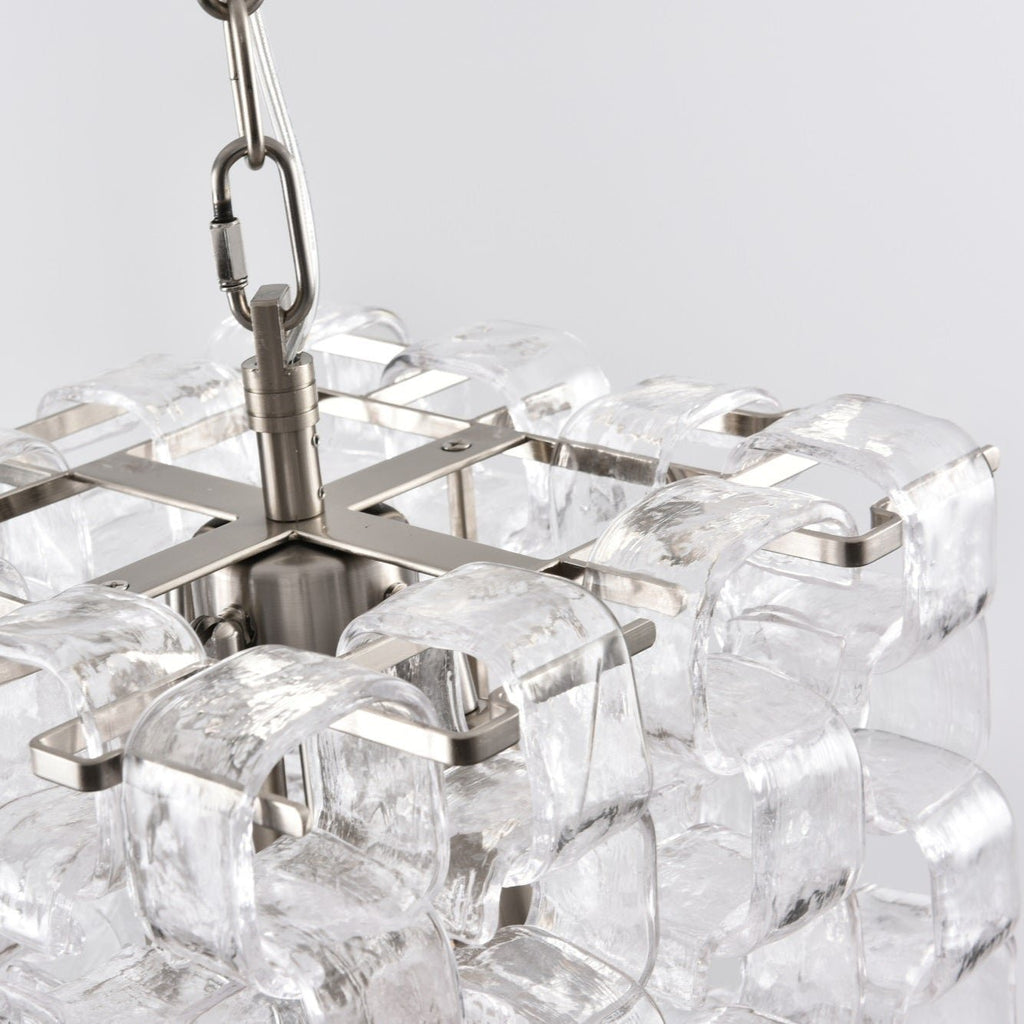Aurora Chandelier en Verre de Murano Géométrique - Neutralighting