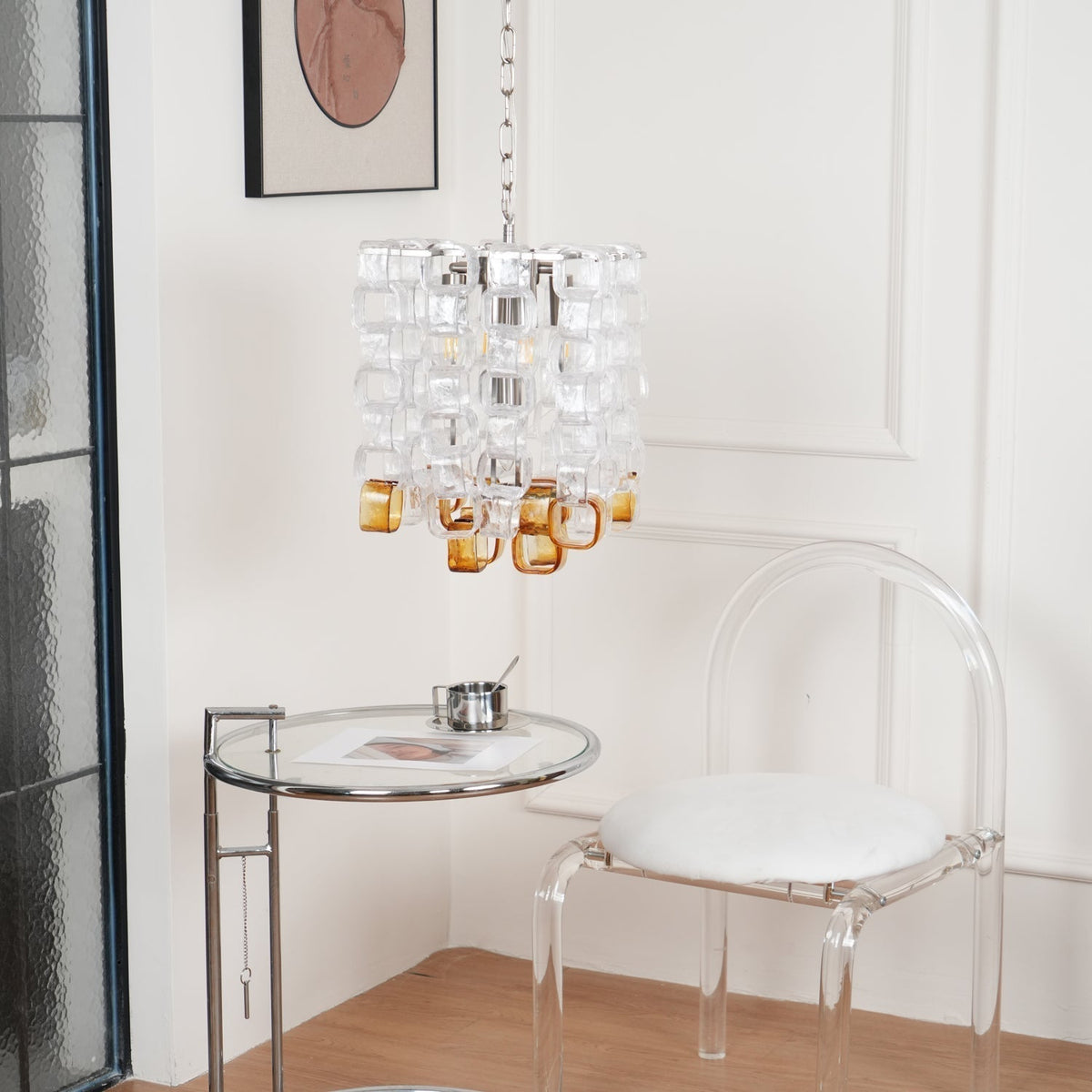 Aurora Chandelier en Verre de Murano Géométrique - Neutralighting