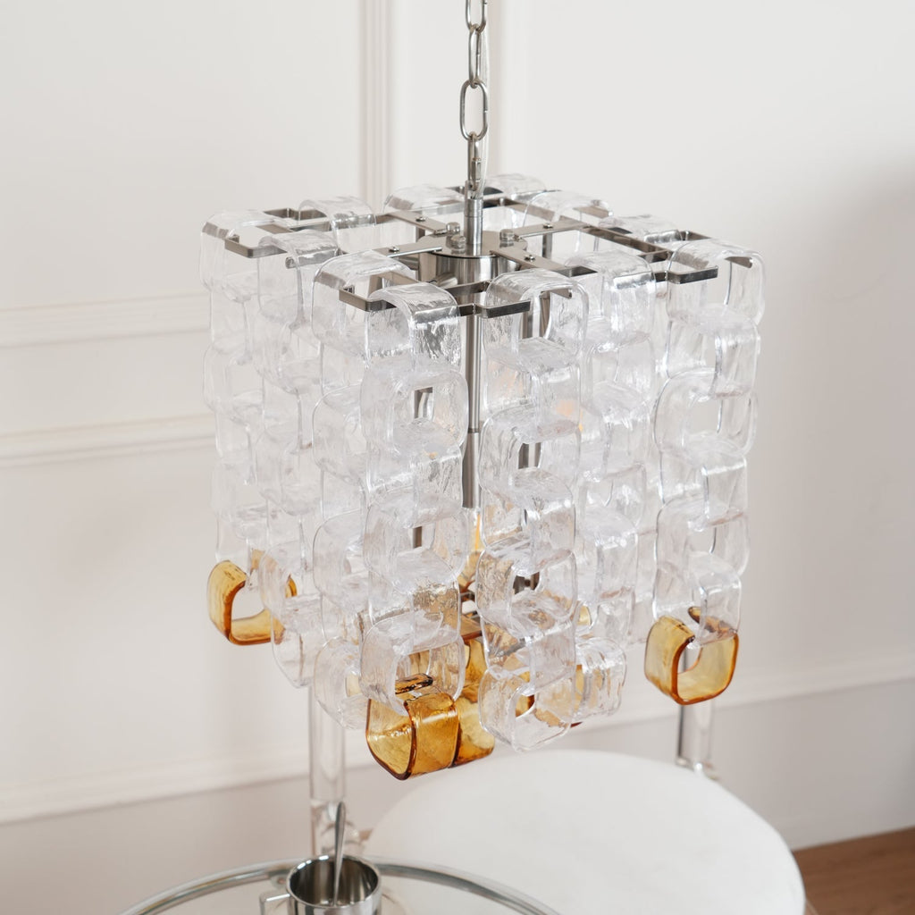 Aurora Chandelier en Verre de Murano Géométrique - Neutralighting