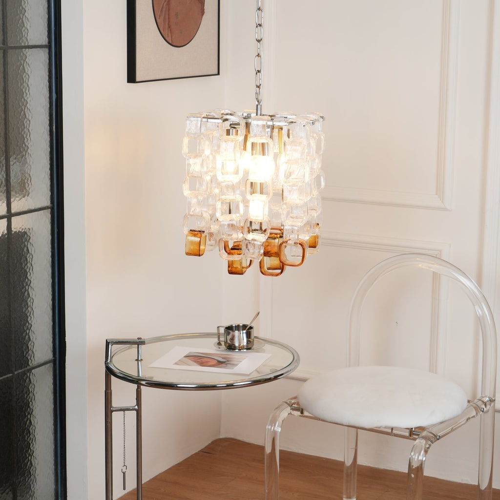 Aurora Chandelier en Verre de Murano Géométrique - Neutralighting