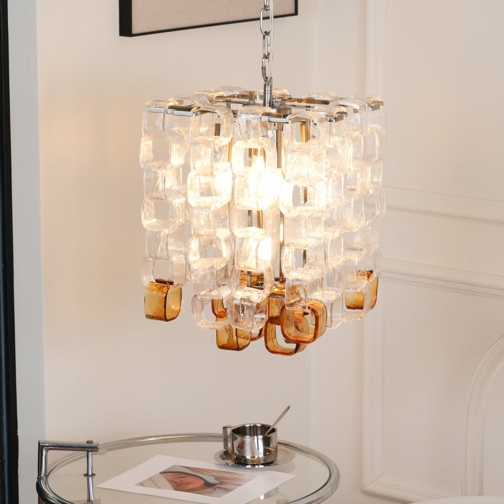Aurora Chandelier en Verre de Murano Géométrique - Neutralighting