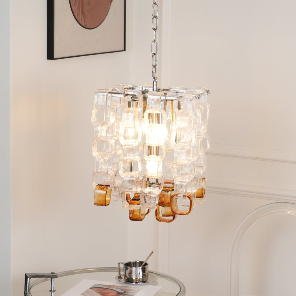 Aurora Chandelier en Verre de Murano Géométrique - Neutralighting
