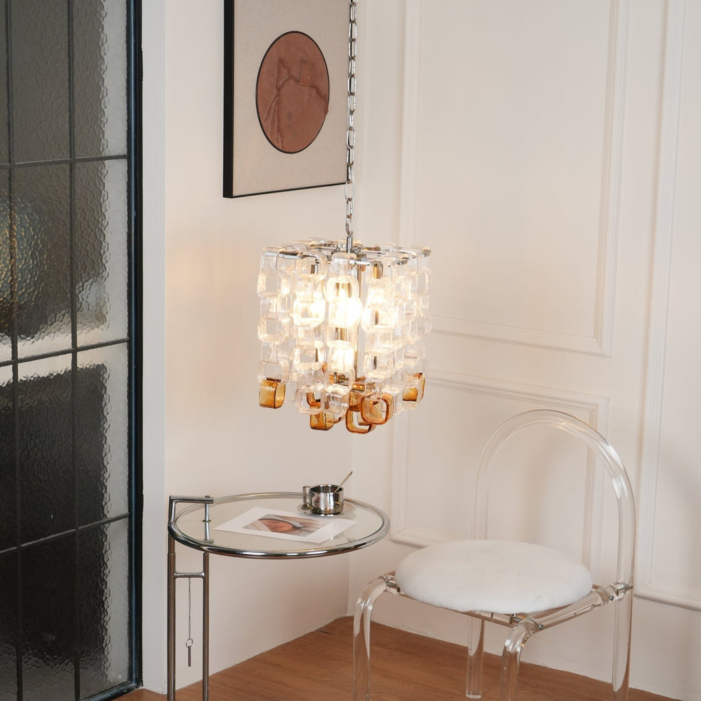 Aurora Chandelier en Verre de Murano Géométrique - Neutralighting