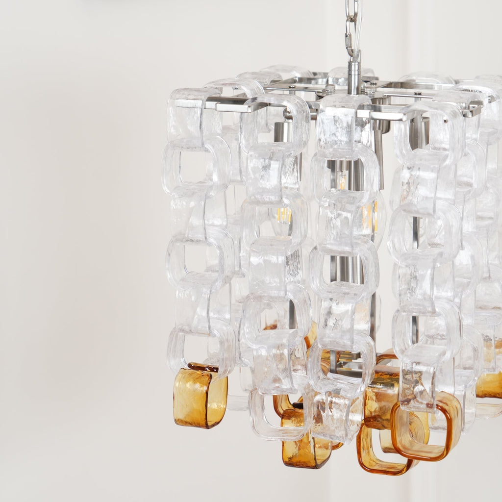 Aurora Chandelier en Verre de Murano Géométrique - Neutralighting