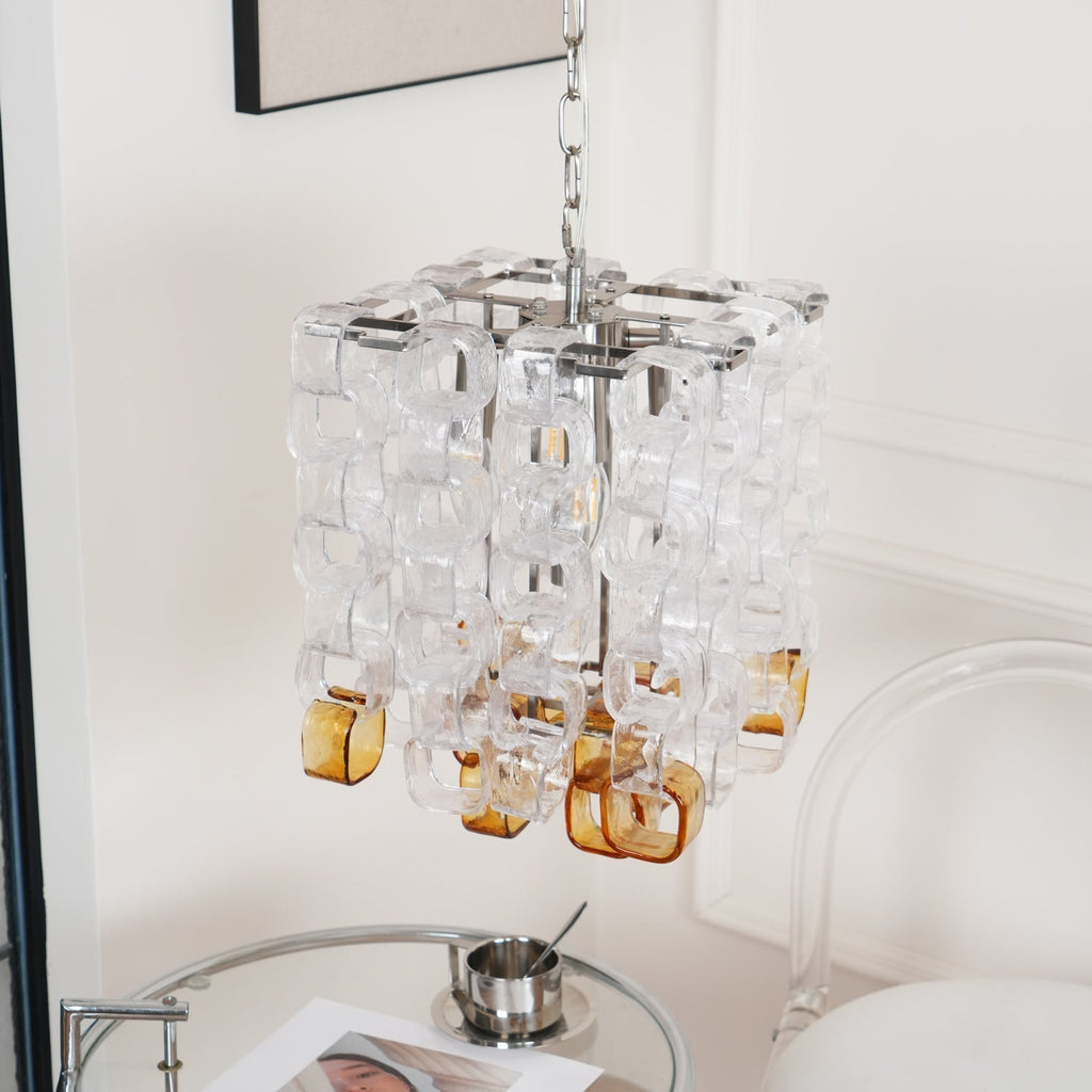 Aurora Chandelier en Verre de Murano Géométrique - Neutralighting