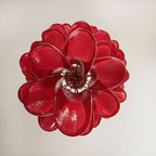 Aurora Chandelier en Verre de Murano Rouge et Blanc - Neutralighting