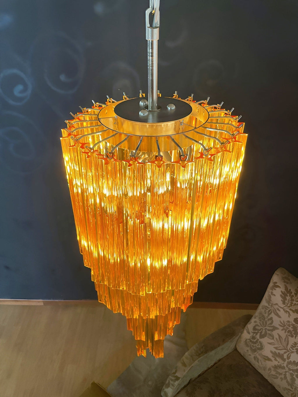 Aurora Lustre Spiral Prism Rose Superposé - Neutralighting