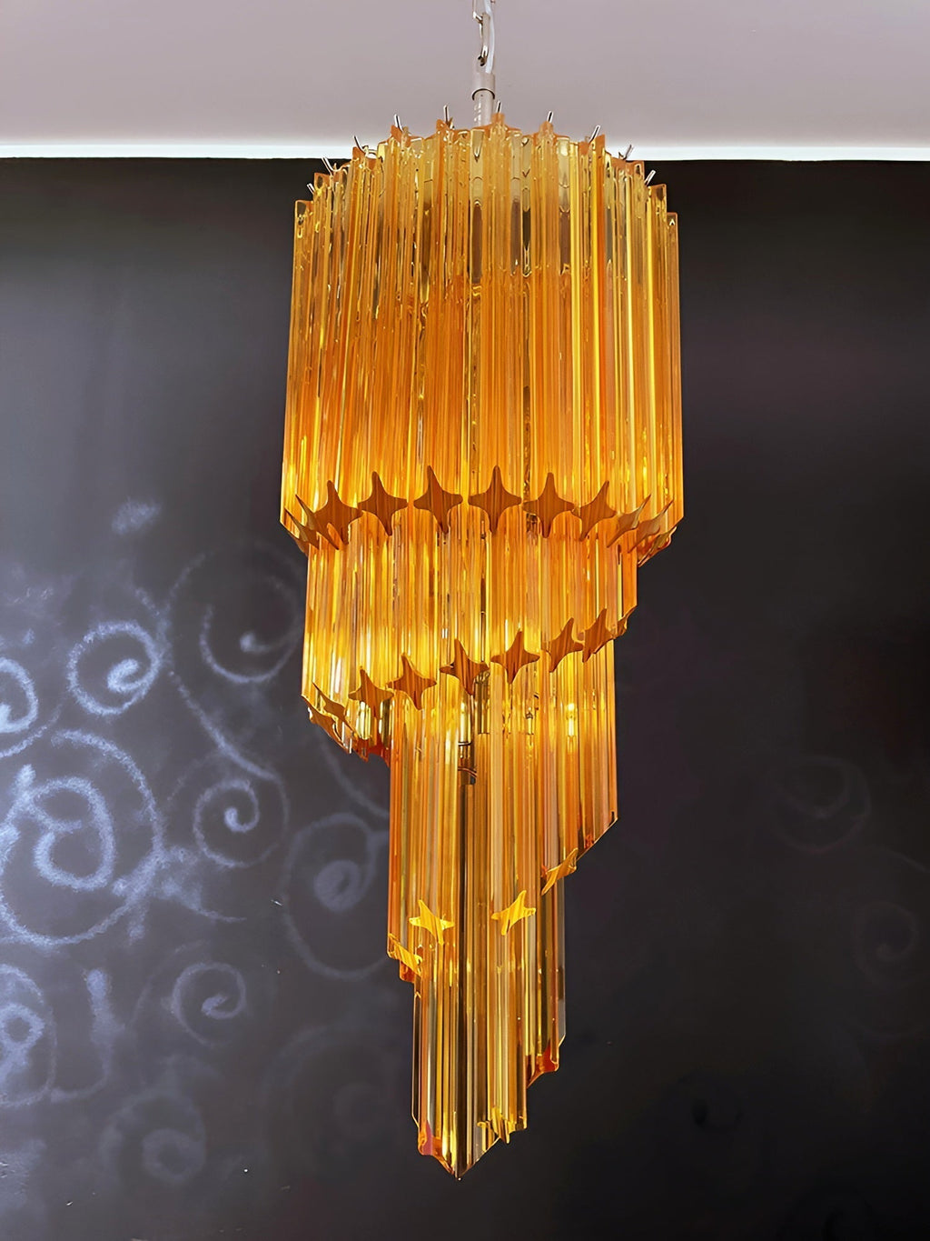 Aurora Lustre Spiral Prism Rose Superposé - Neutralighting