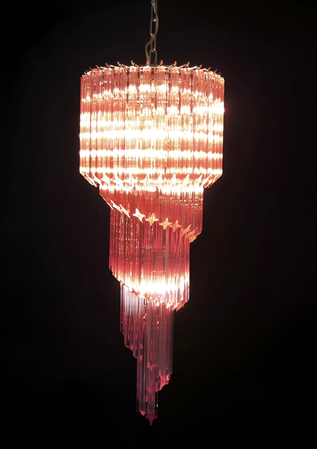 Aurora Lustre Spiral Prism Rose Superposé - Neutralighting