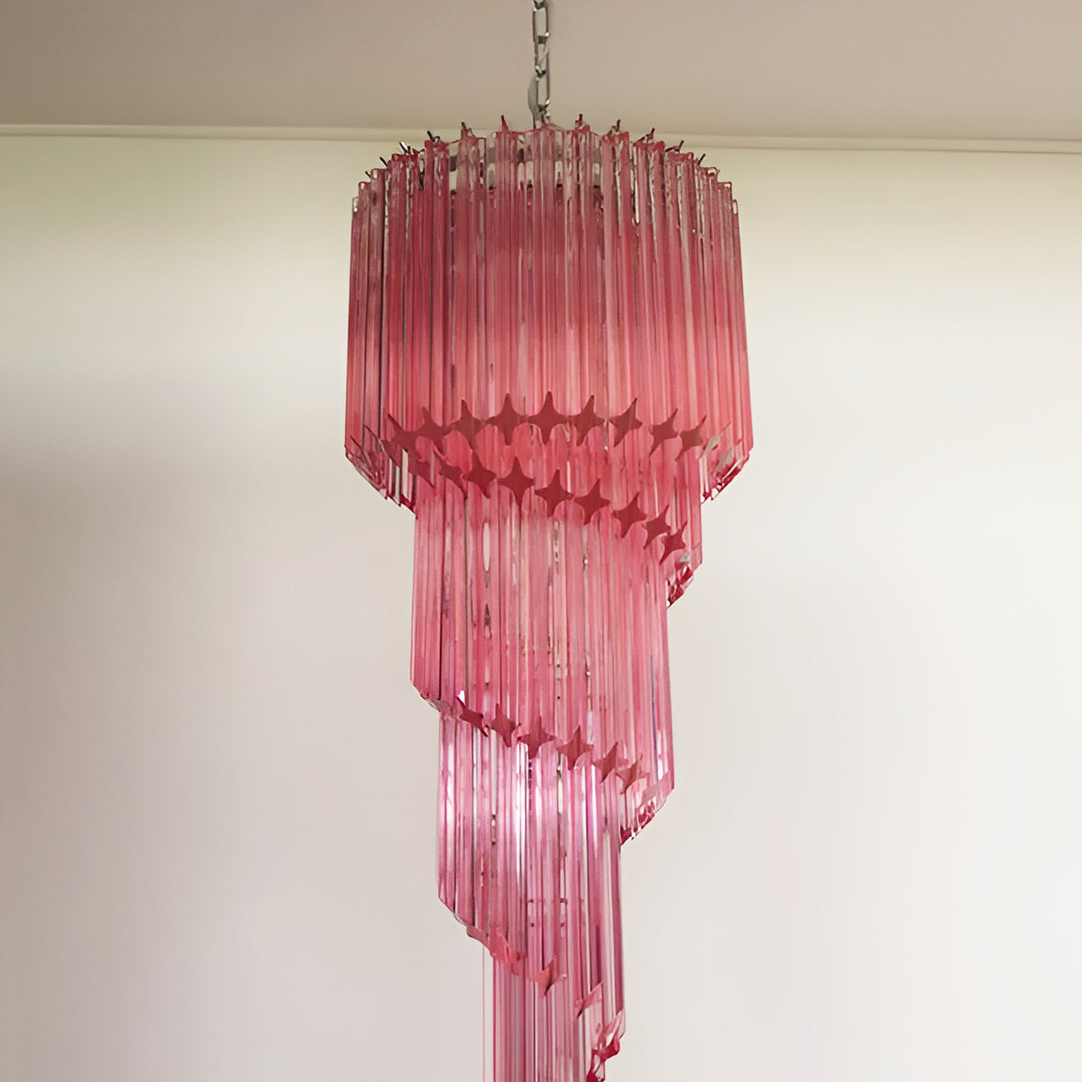 Aurora Lustre Spiral Prism Rose Superposé - Neutralighting
