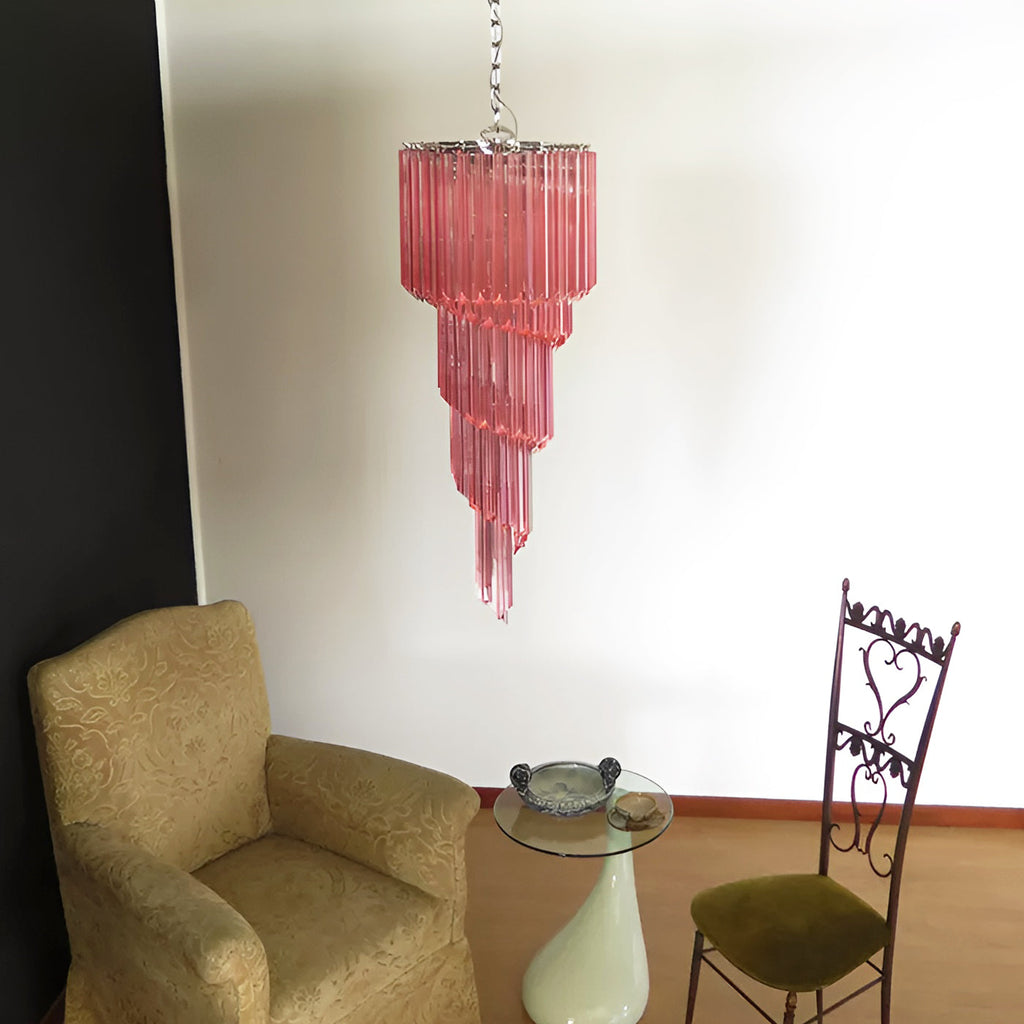 Aurora Lustre Spiral Prism Rose Superposé - Neutralighting