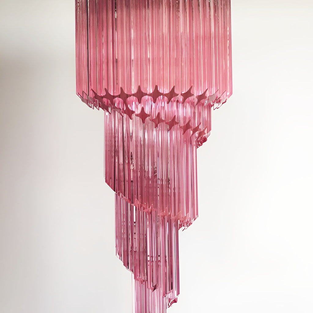 Aurora Lustre Spiral Prism Rose Superposé - Neutralighting