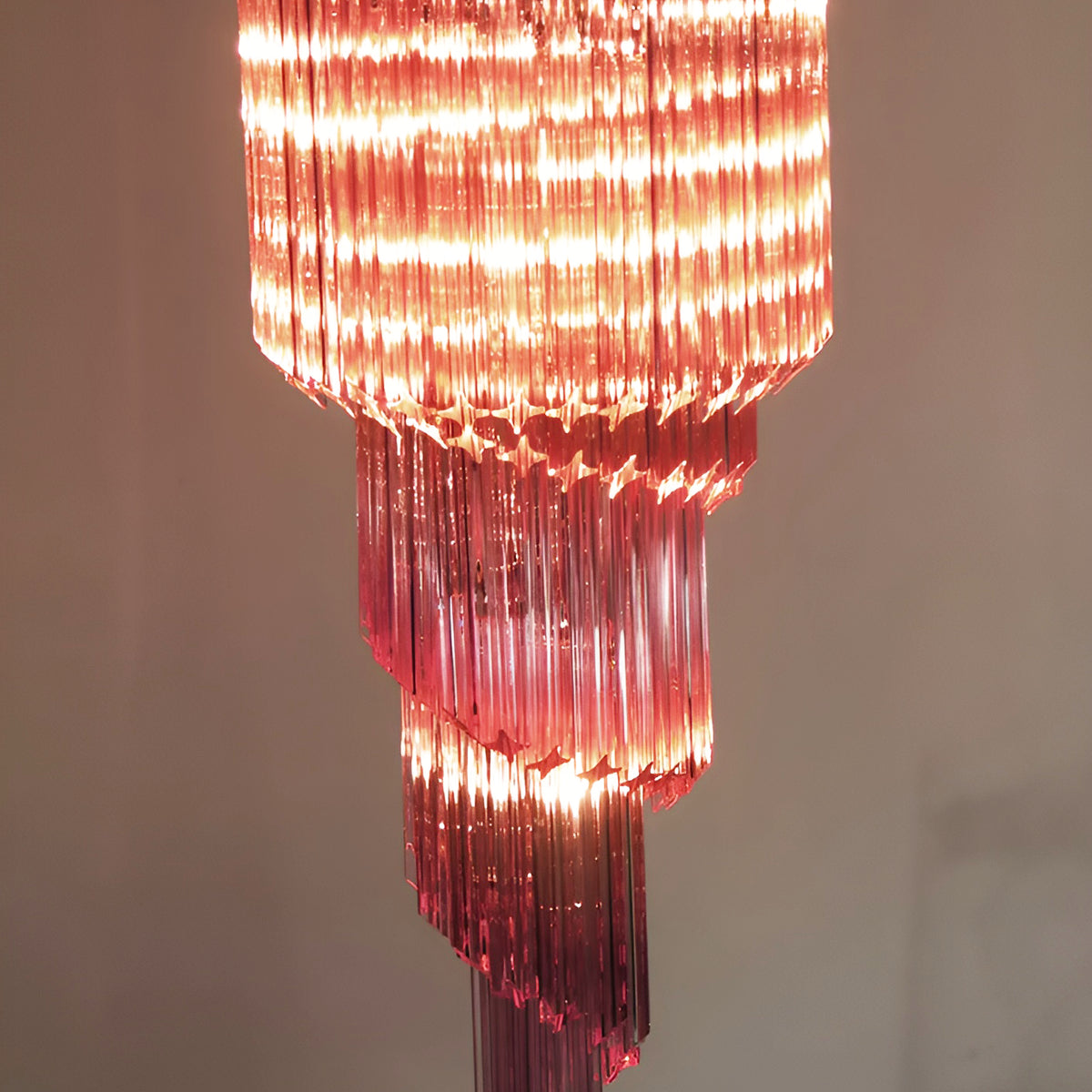 Aurora Lustre Spiral Prism Rose Superposé - Neutralighting