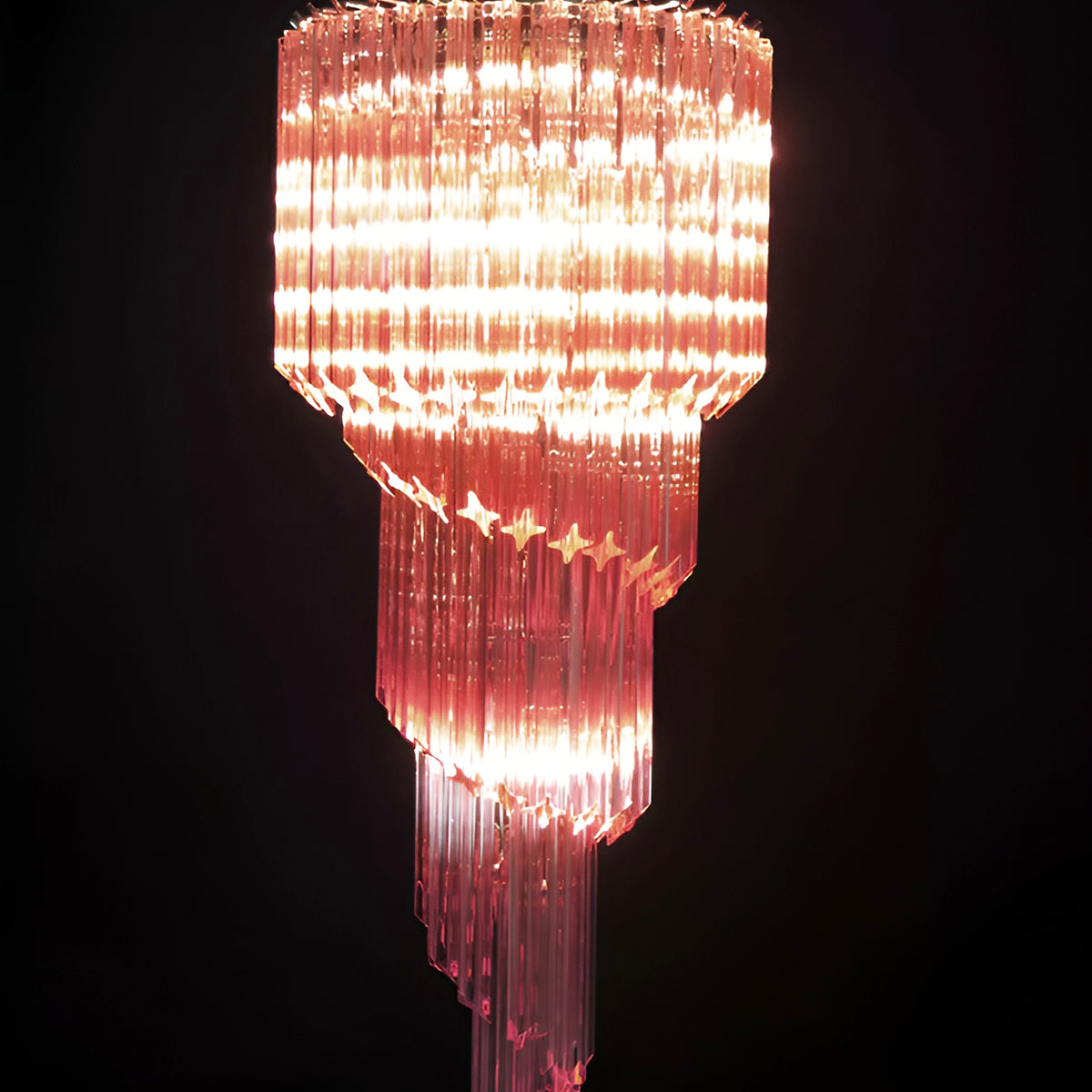 Aurora Lustre Spiral Prism Rose Superposé - Neutralighting