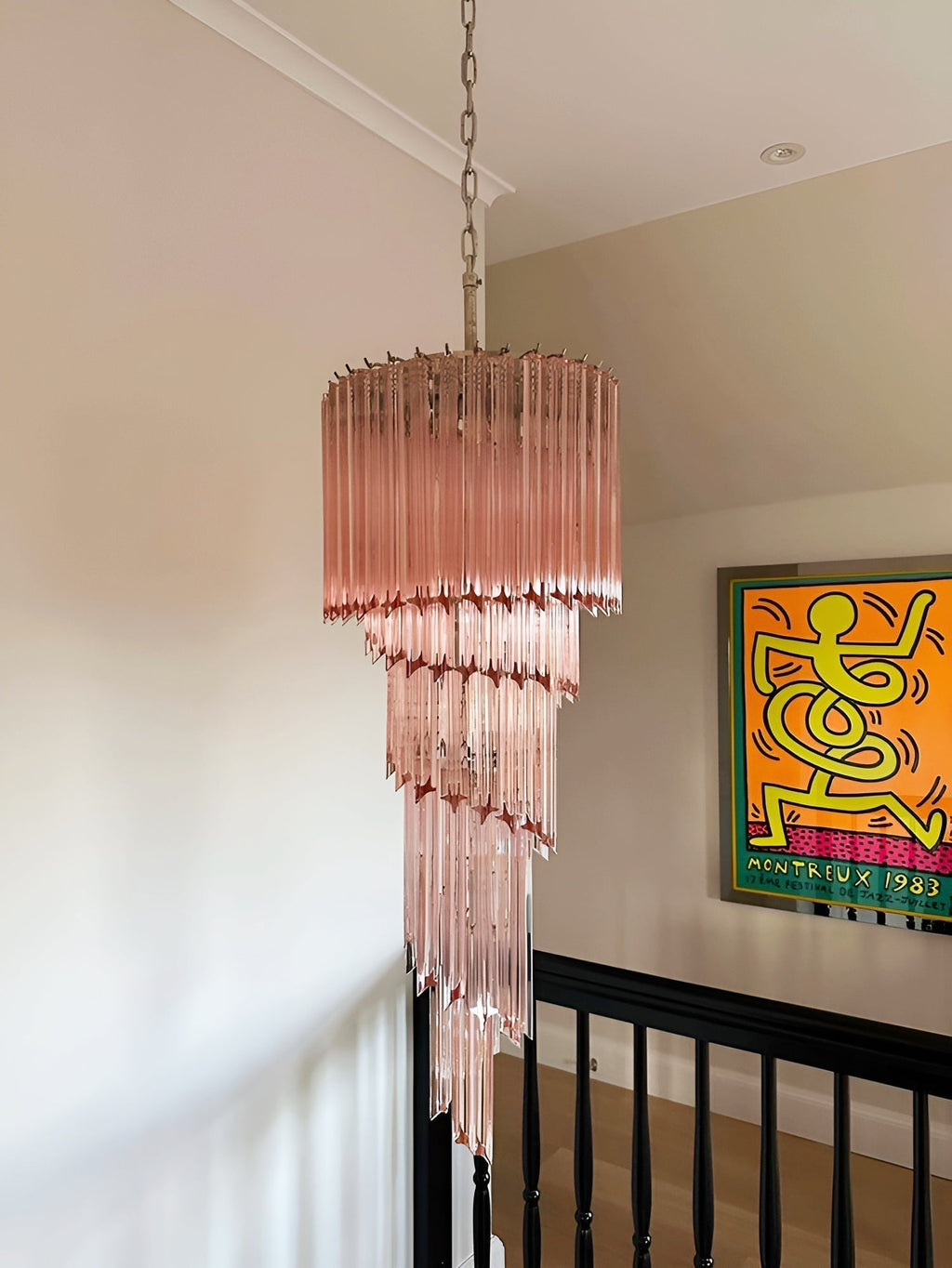 Aurora Lustre Spiral Prism Rose Superposé - Neutralighting