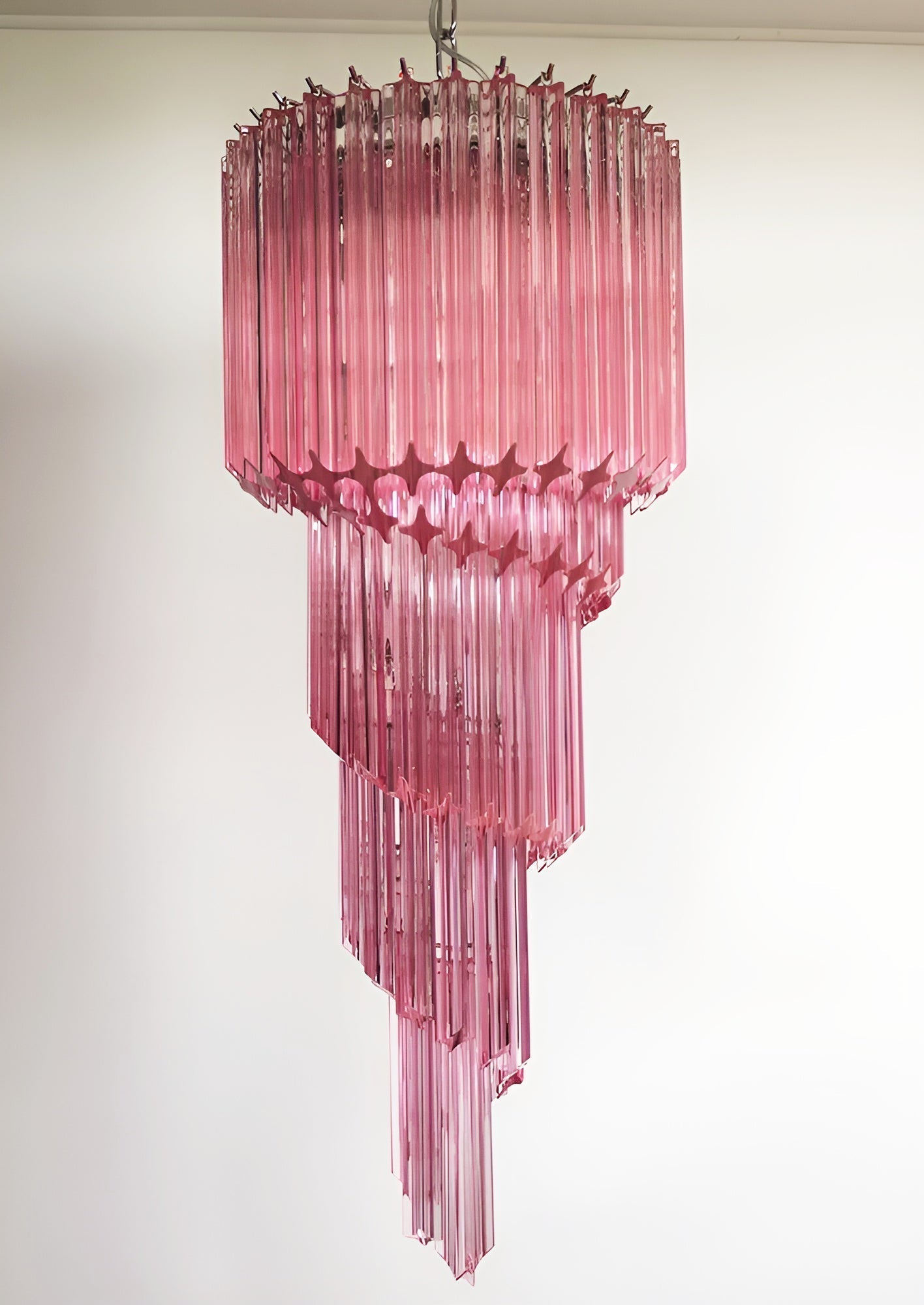 Aurora Lustre Spiral Prism Rose Superposé - Neutralighting