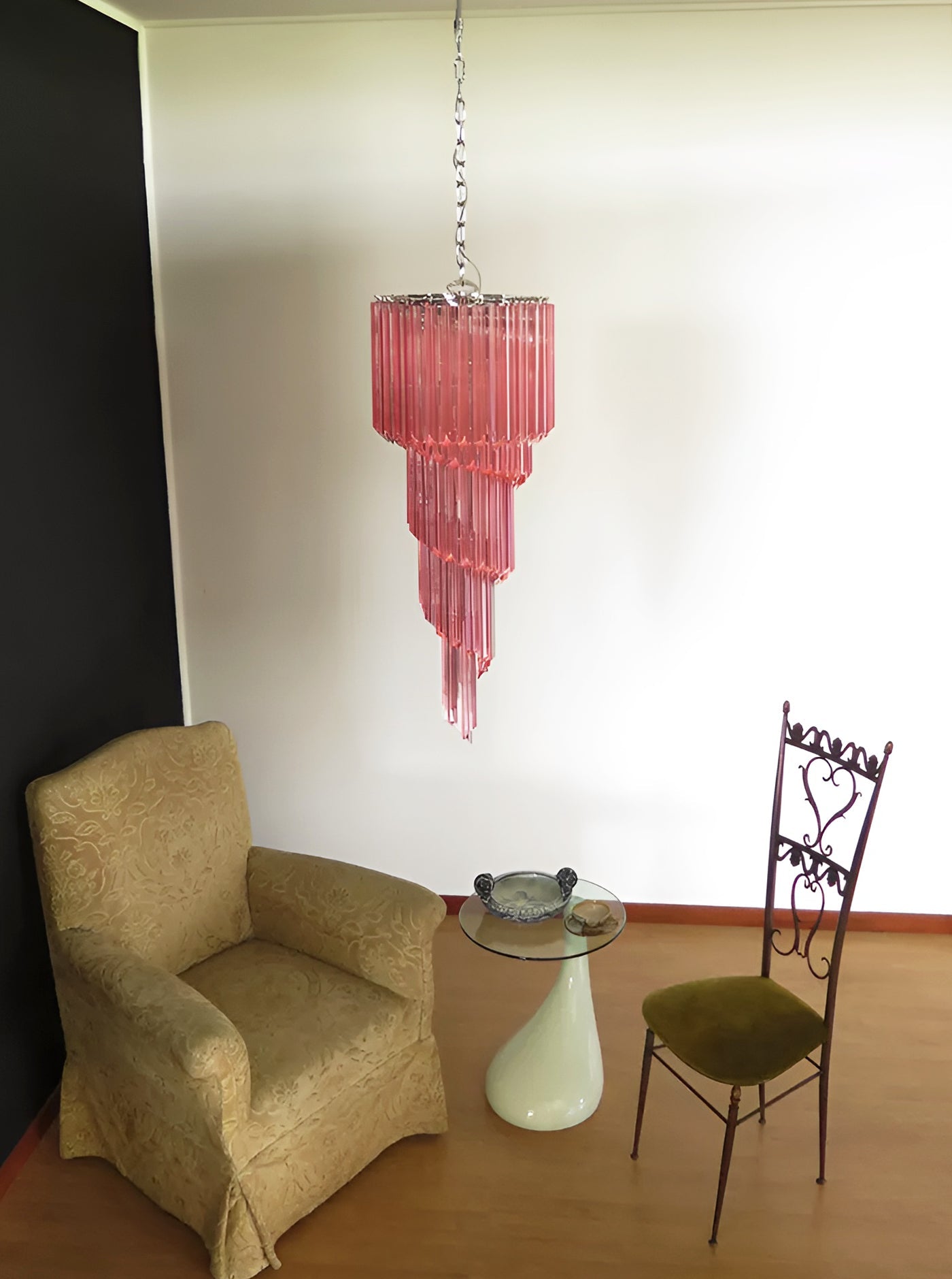 Aurora Lustre Spiral Prism Rose Superposé - Neutralighting