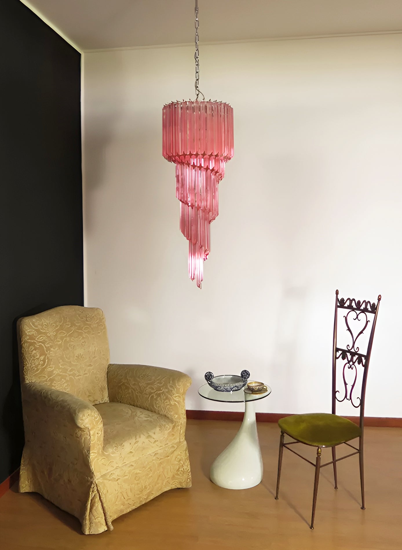 Aurora Lustre Spiral Prism Rose Superposé - Neutralighting