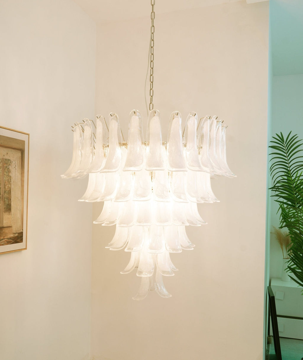 Aurora Lustre Pétales en Verre de Murano Vintage - Neutralighting