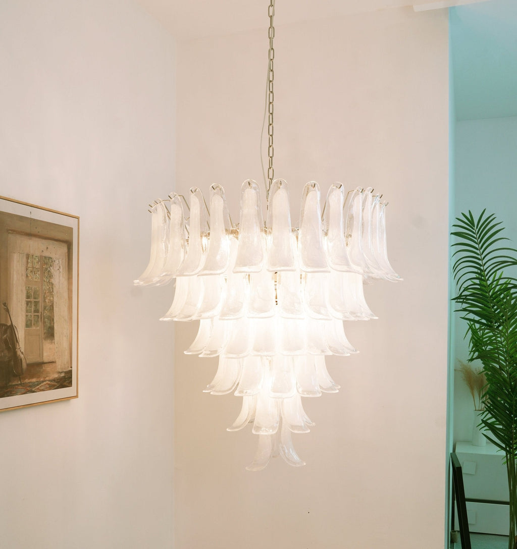 Aurora Lustre Pétales en Verre de Murano Vintage - Neutralighting