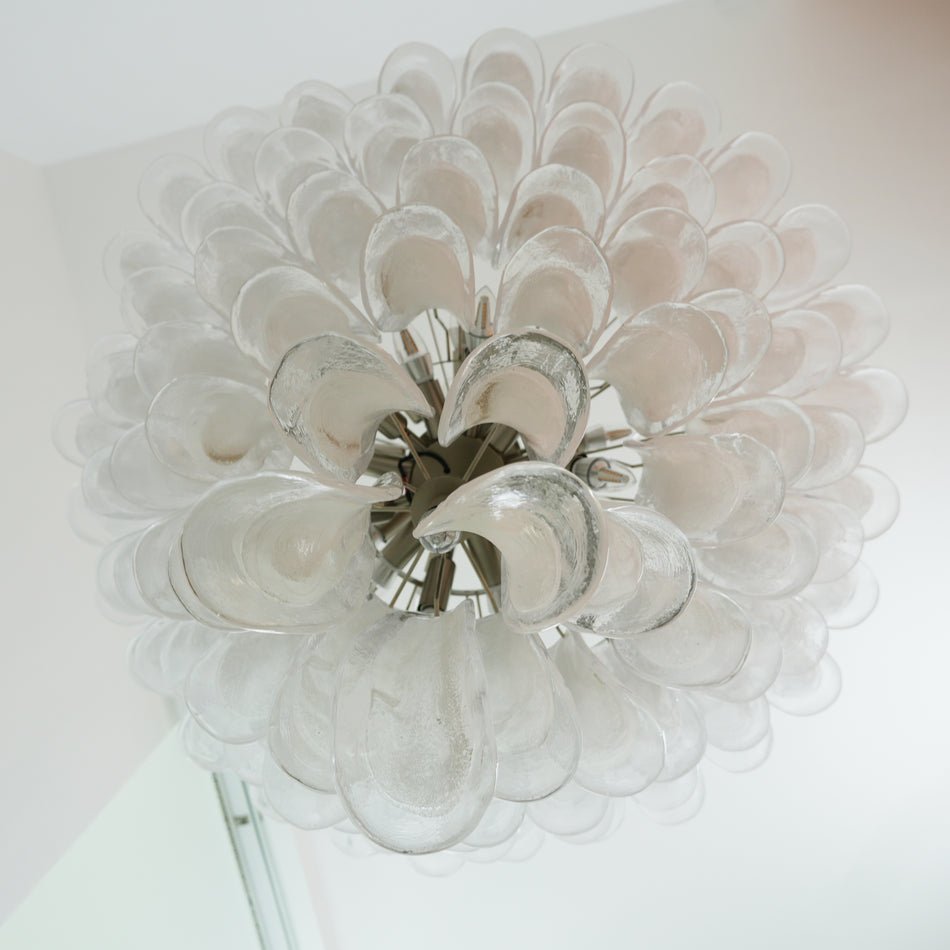 Aurora Lustre Pétales en Verre de Murano Vintage - Neutralighting