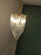 Aurora Chandelier Clair Courbé Superposé - Neutralighting