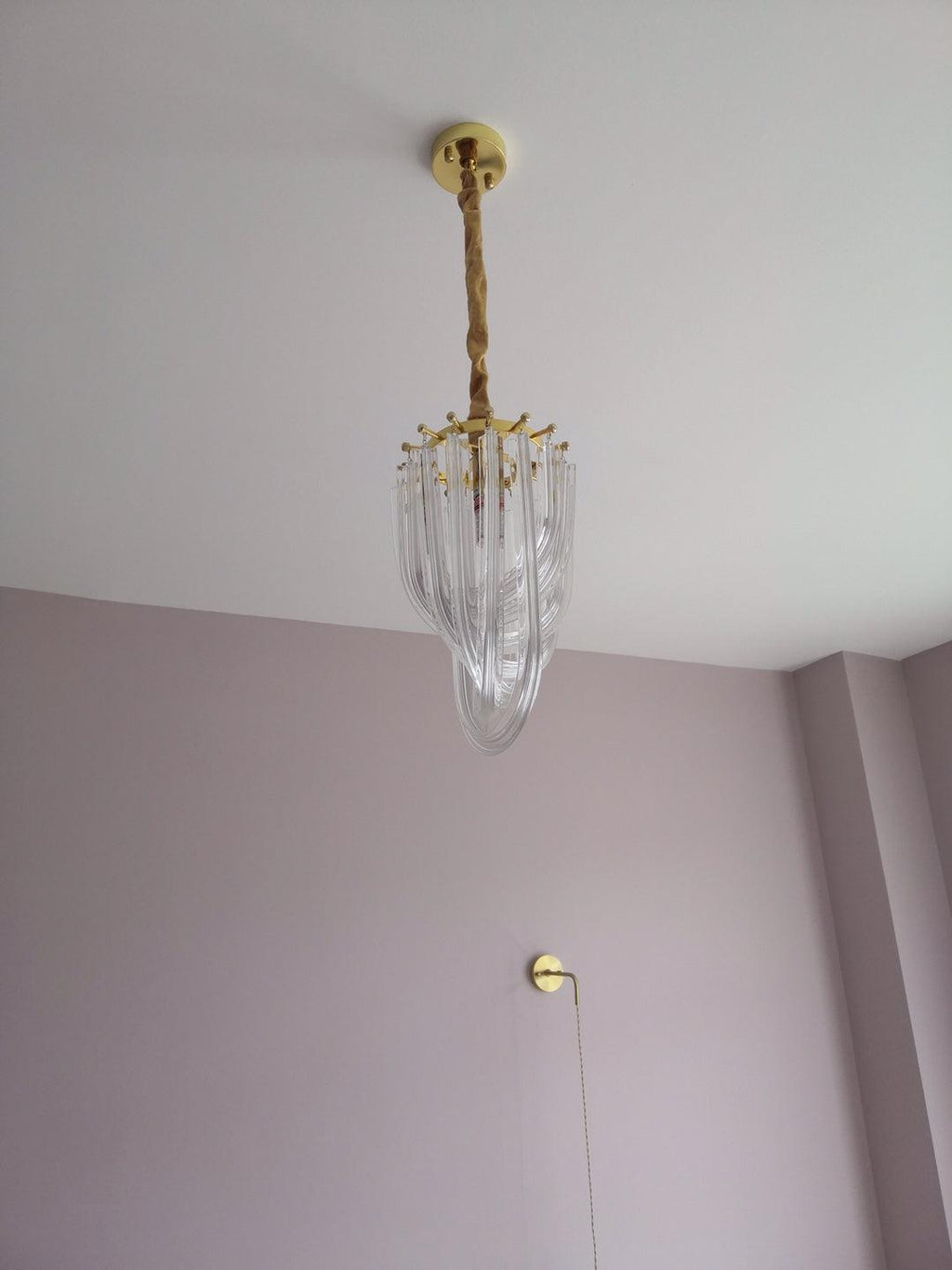 Aurora Chandelier Clair Courbé Superposé - Neutralighting