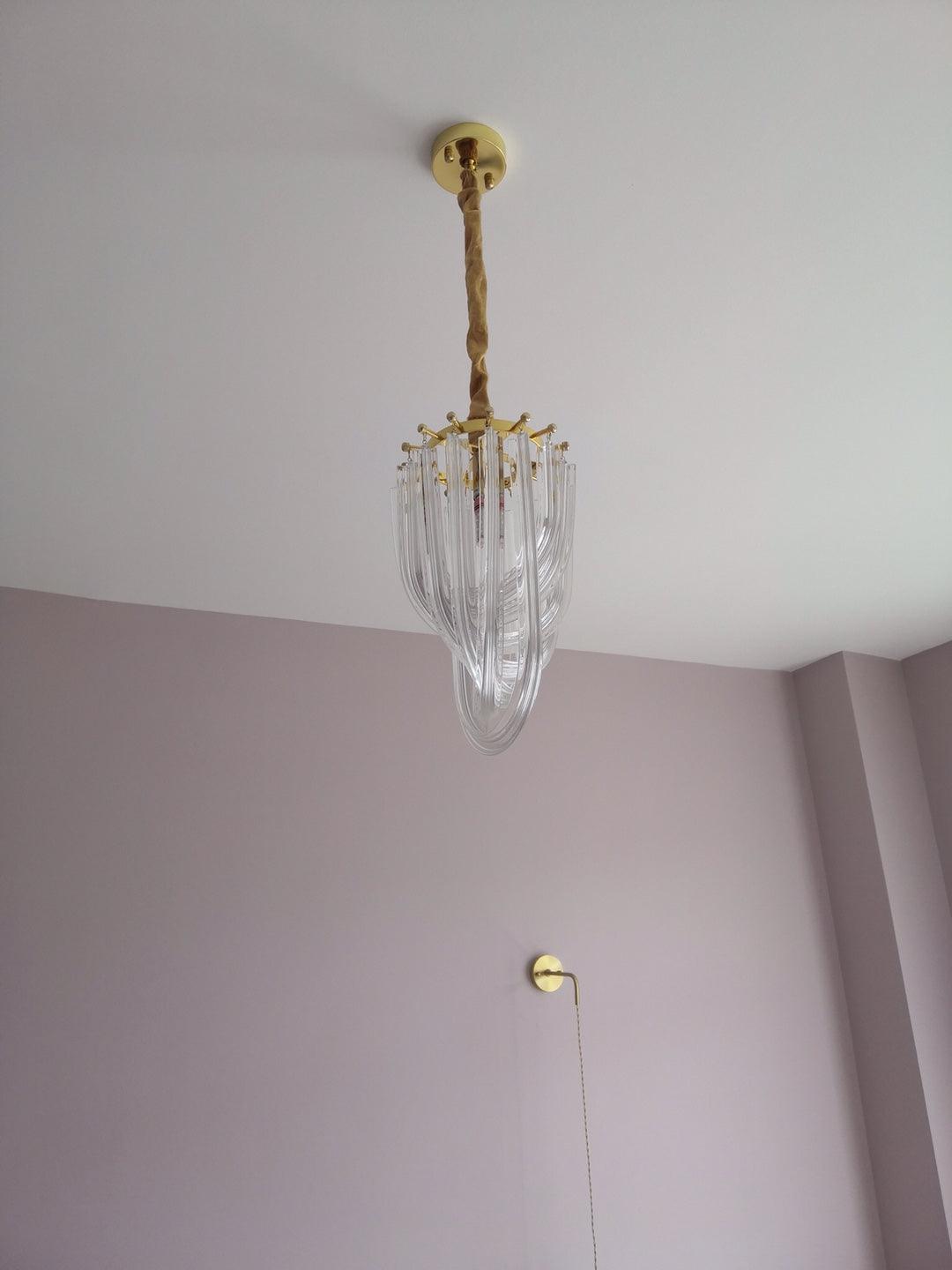 Aurora Chandelier Clair Courbé Superposé - Neutralighting