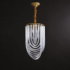 Aurora Chandelier Clair Courbé Superposé - Neutralighting