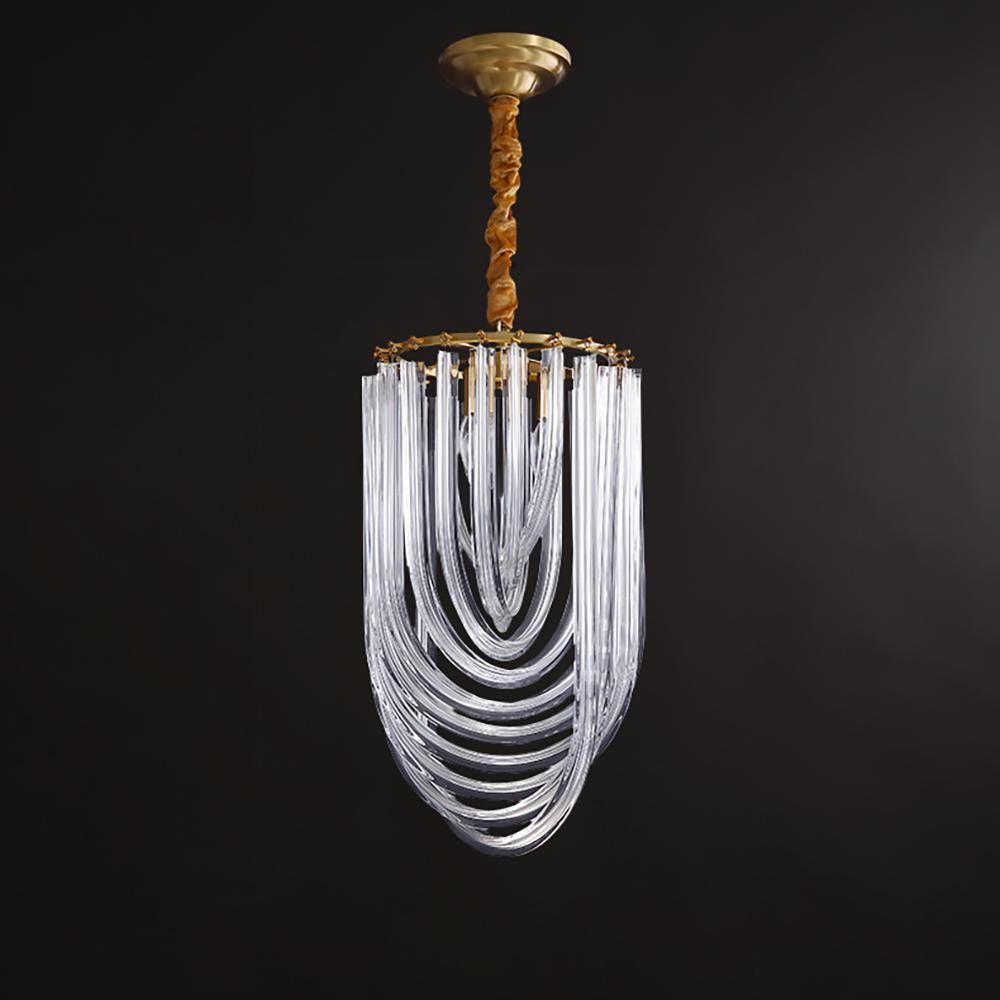 Aurora Chandelier Clair Courbé Superposé - Neutralighting