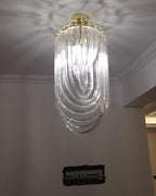 Aurora Chandelier Clair Courbé Superposé - Neutralighting