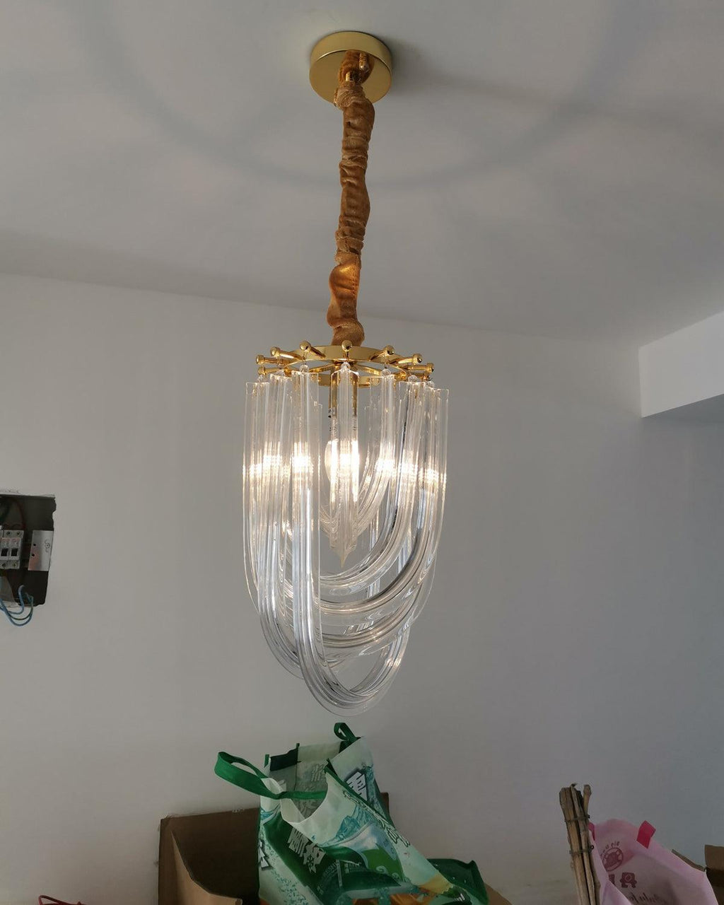 Aurora Chandelier Clair Courbé Superposé - Neutralighting