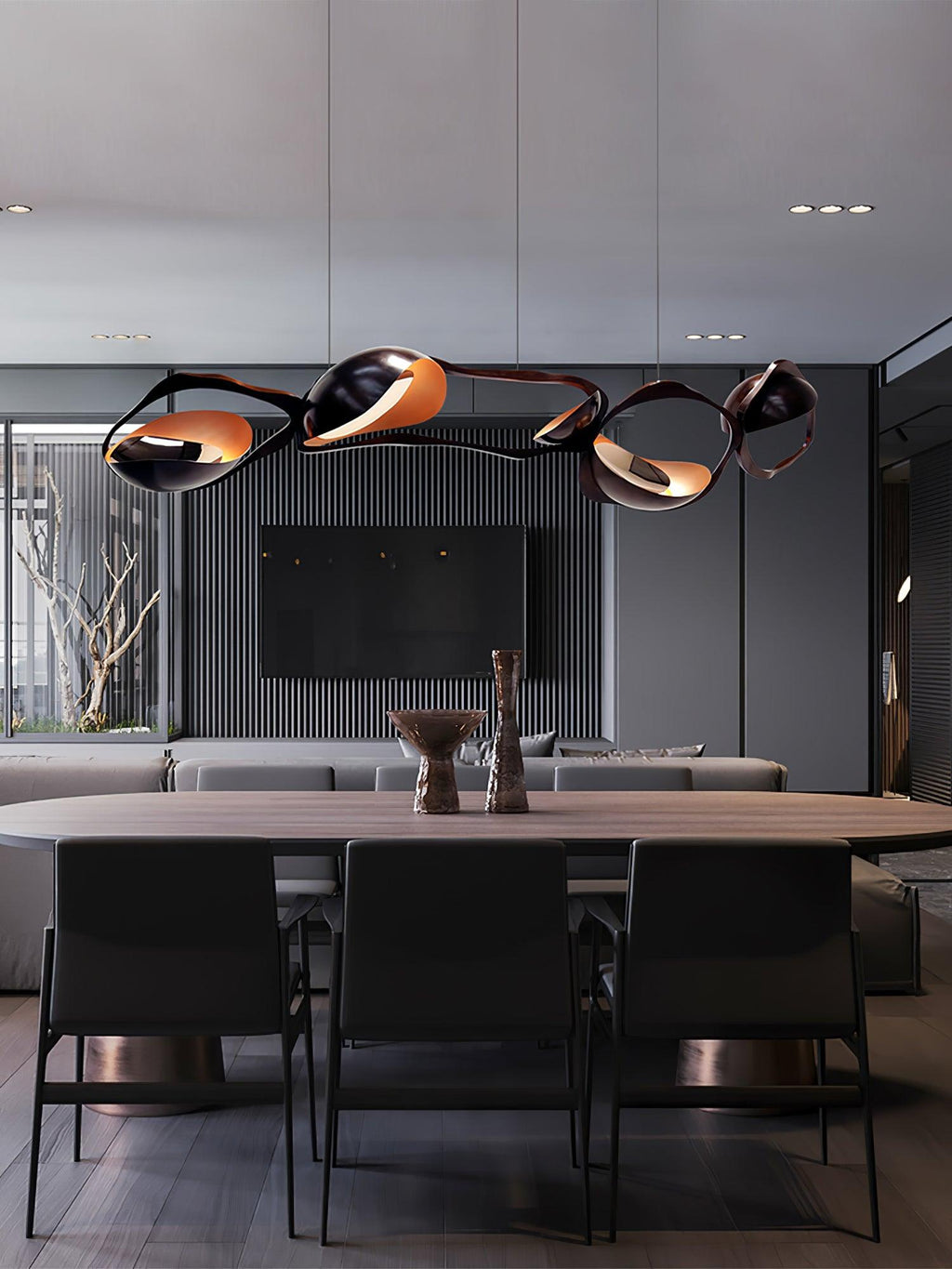 Lustra Suspension Lampe LED Artistique pour Salon - Neutralighting