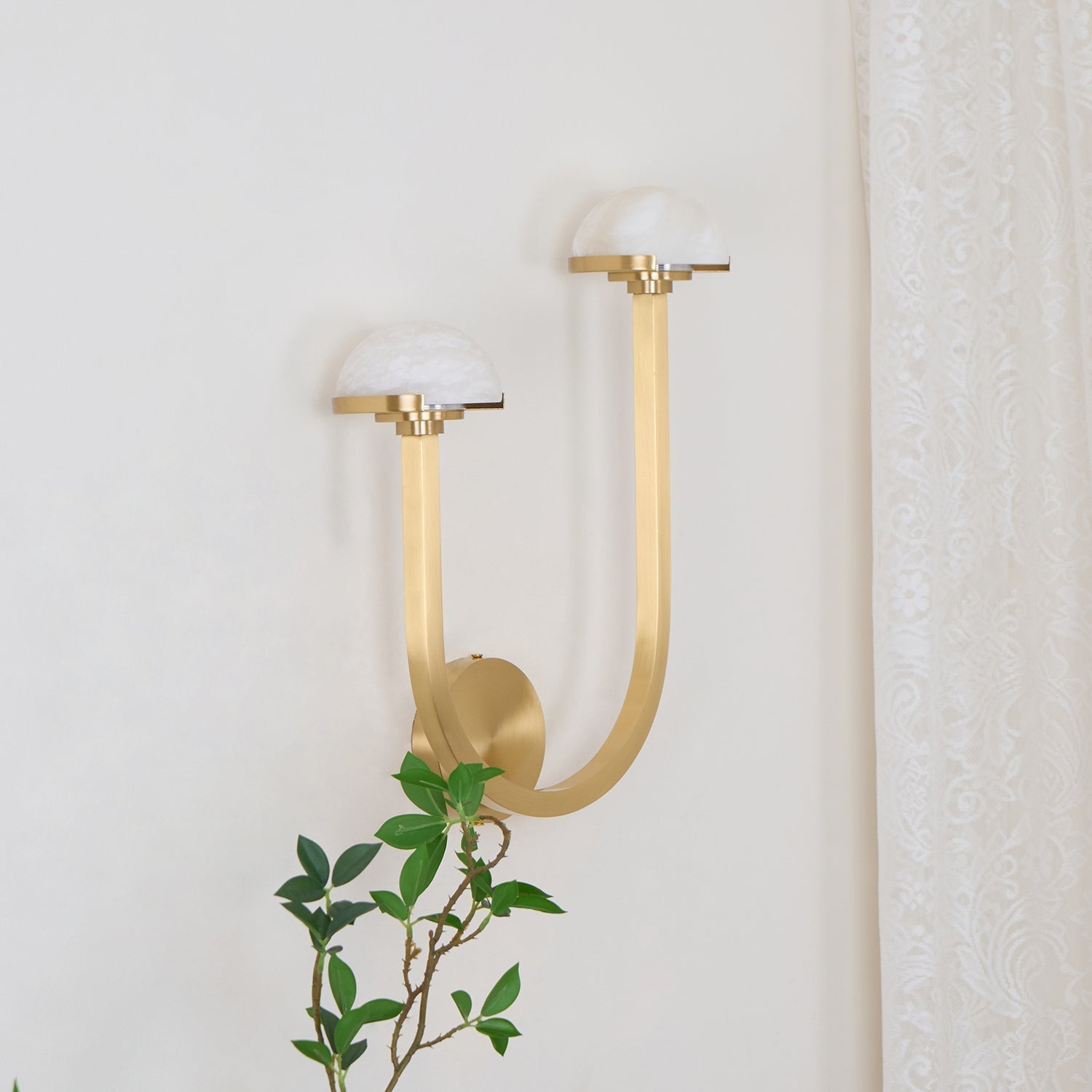 Vitalira Applique Murale Double en Albâtre - Neutralighting