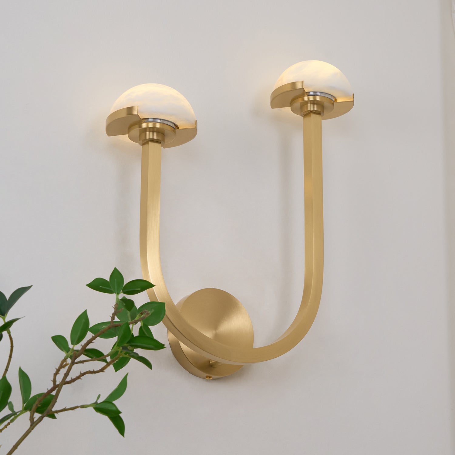Vitalira Applique Murale Double en Albâtre - Neutralighting