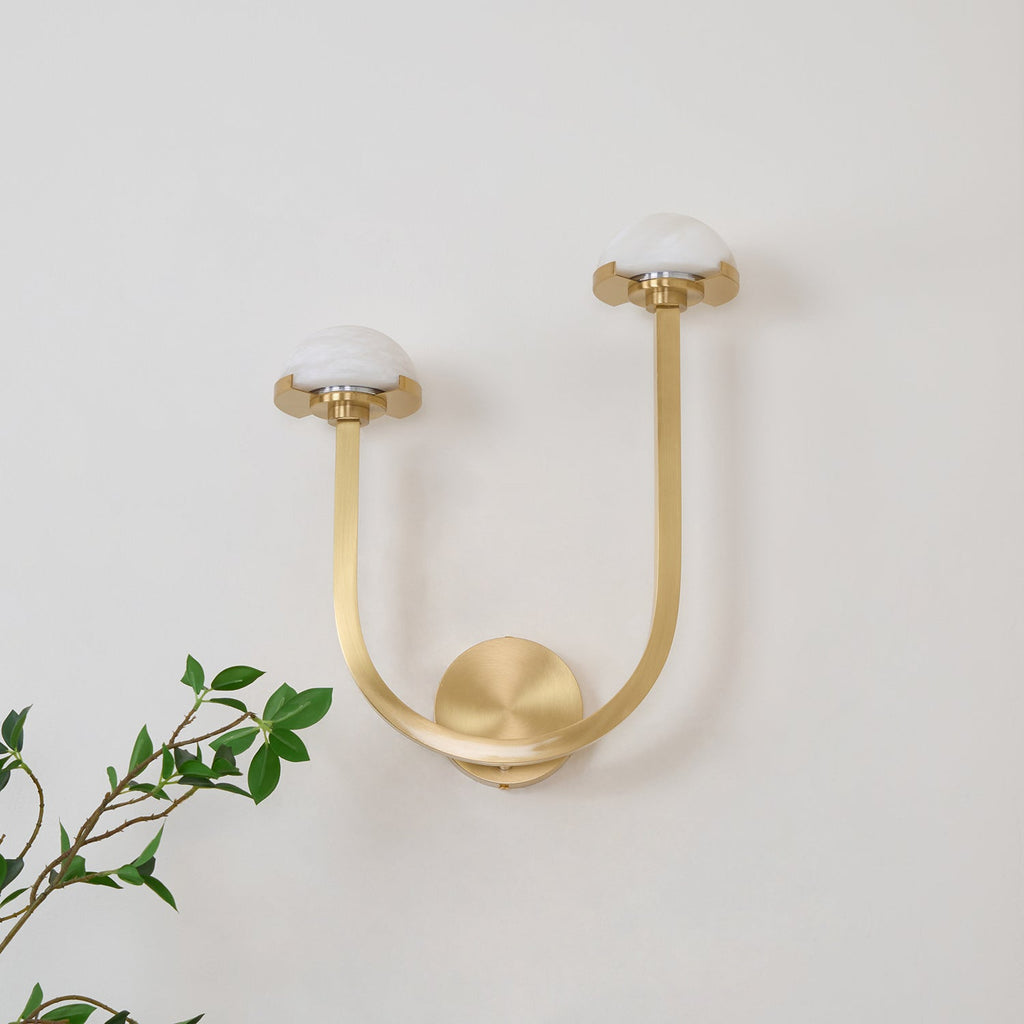 Vitalira Applique Murale Double en Albâtre - Neutralighting