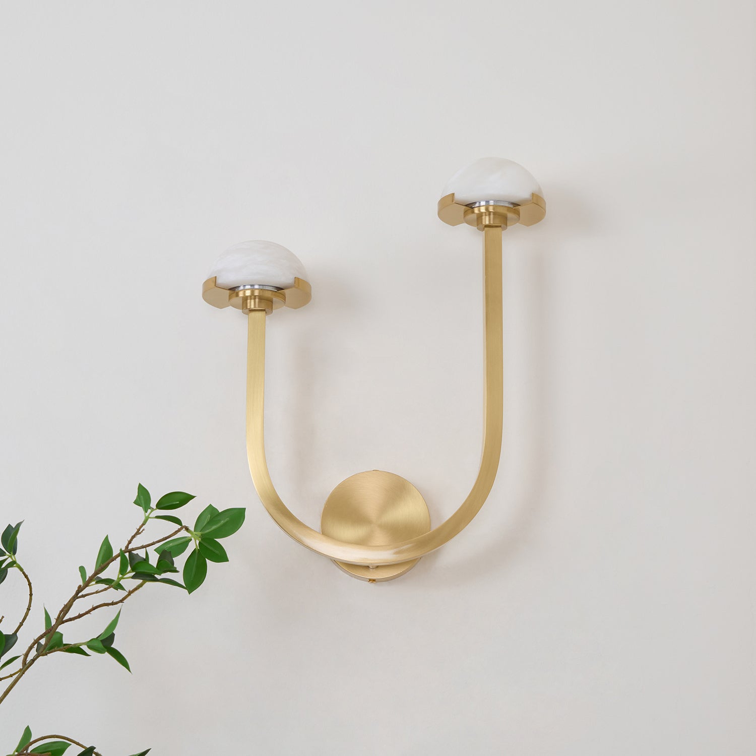 Vitalira Applique Murale Double en Albâtre - Neutralighting