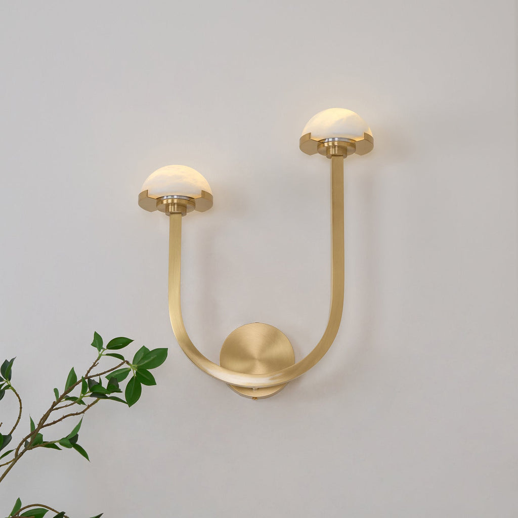 Vitalira Applique Murale Double en Albâtre - Neutralighting